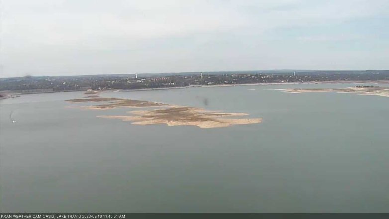 Lake Travis webcam, February 18, 2023 11:45 AM CT