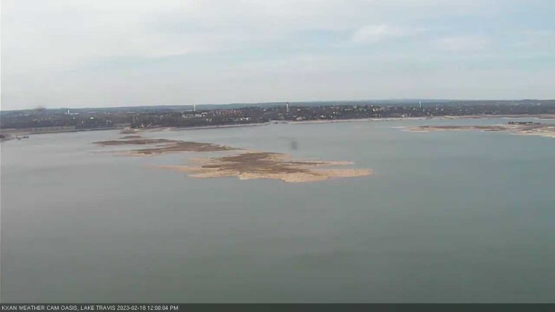 Lake Travis webcam, February 18, 2023 12:00 PM CT