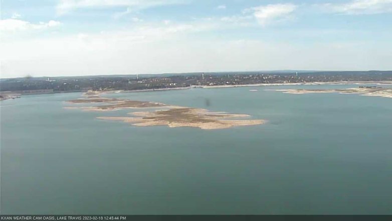 Lake Travis webcam, February 18, 2023 12:45 PM CT