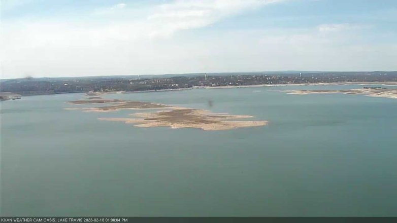 Lake Travis webcam, February 18, 2023 1:00 PM CT