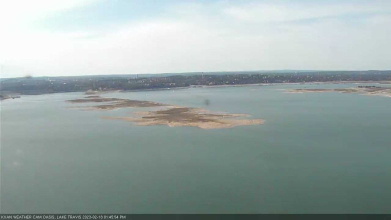 Lake Travis webcam, February 18, 2023 1:45 PM CT