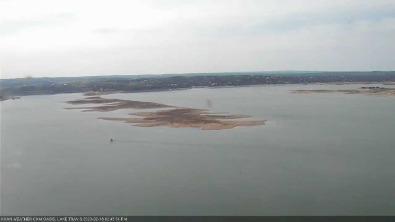 Lake Travis webcam, February 18, 2023 2:45 PM CT