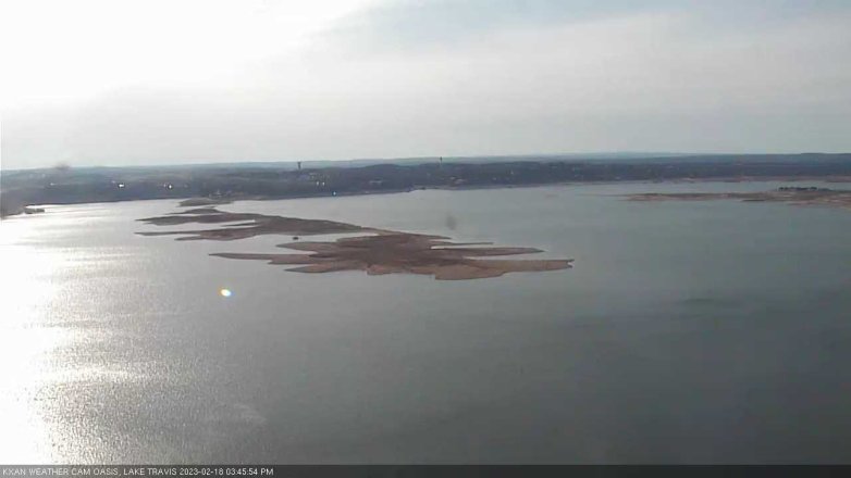 Lake Travis webcam, February 18, 2023 3:45 PM CT