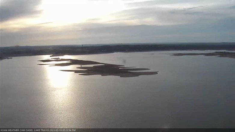 Lake Travis webcam, February 18, 2023 5:25 PM CT