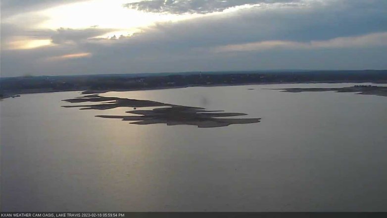 Lake Travis webcam, February 18, 2023 6:00 PM CT