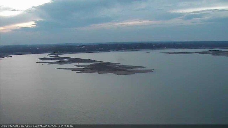 Lake Travis webcam, February 18, 2023 6:25 PM CT