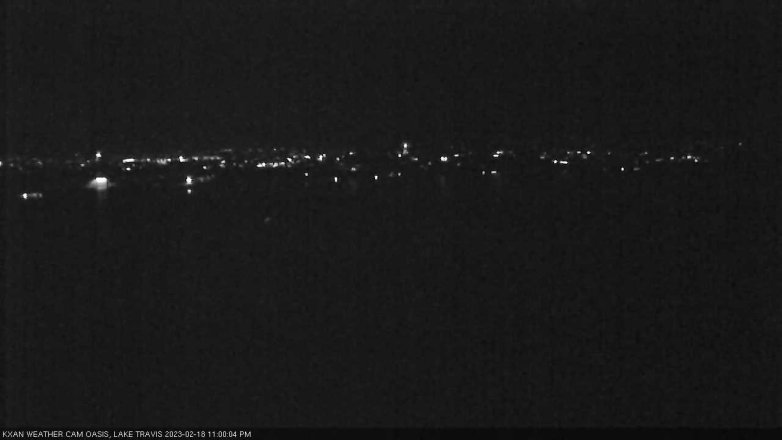 Lake Travis webcam, February 18, 2023 11:00 PM CT