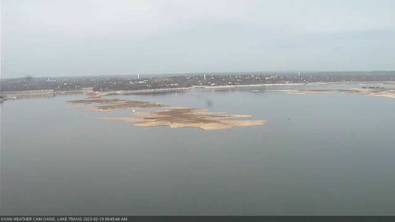 Lake Travis webcam, February 19, 2023 9:45 AM CT