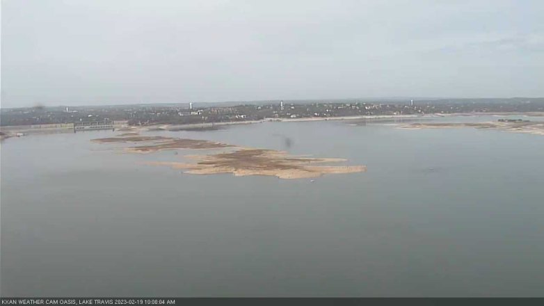 Lake Travis webcam, February 19, 2023 10:00 AM CT