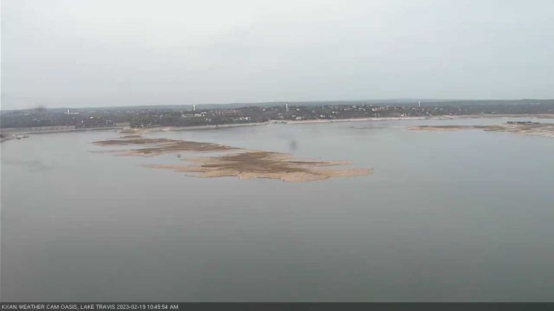 Lake Travis webcam, February 19, 2023 10:45 AM CT