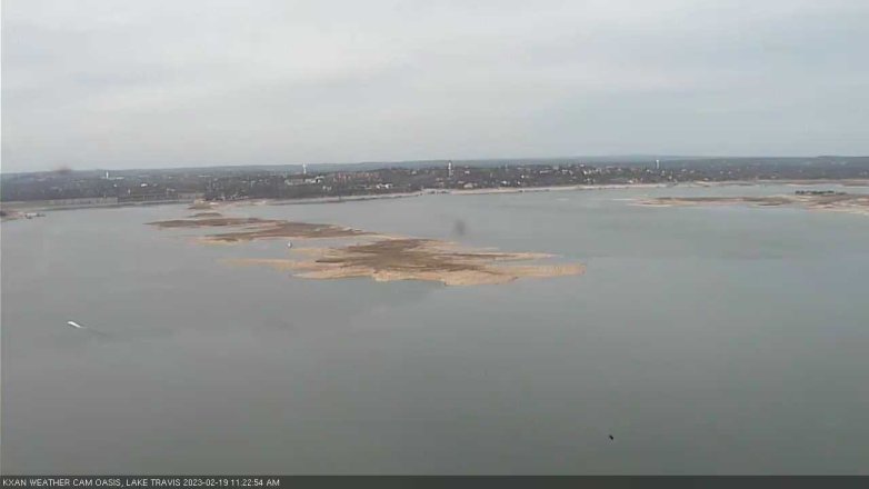 Lake Travis webcam, February 19, 2023 11:25 AM CT