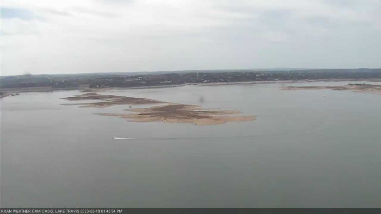 Lake Travis webcam, February 19, 2023 1:45 PM CT