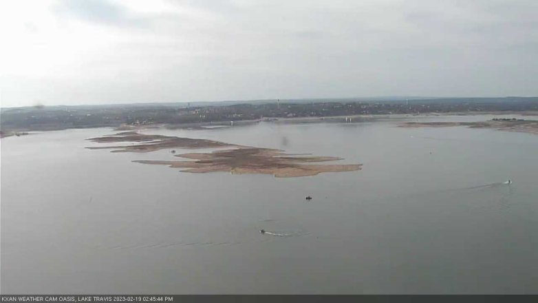 Lake Travis webcam, February 19, 2023 2:45 PM CT