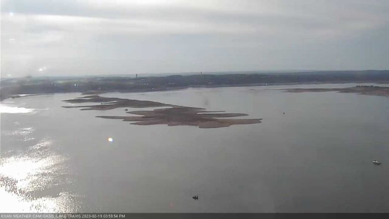 Lake Travis webcam, February 19, 2023 4:00 PM CT