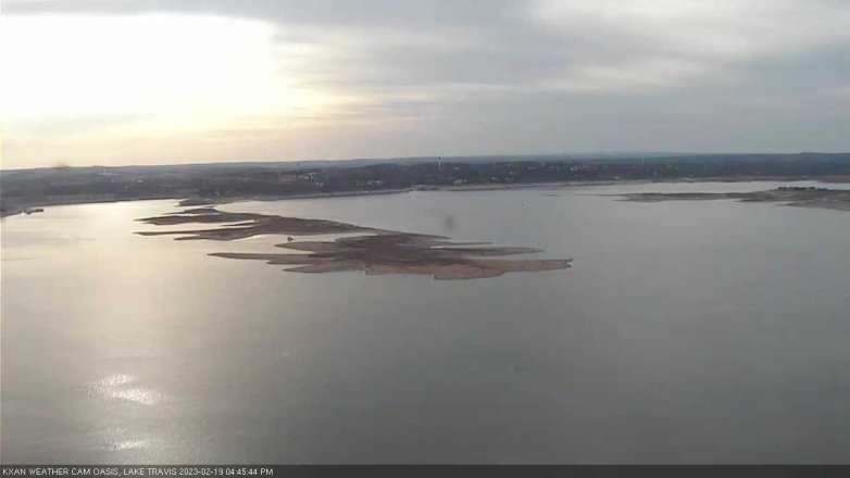 Lake Travis webcam, February 19, 2023 4:45 PM CT