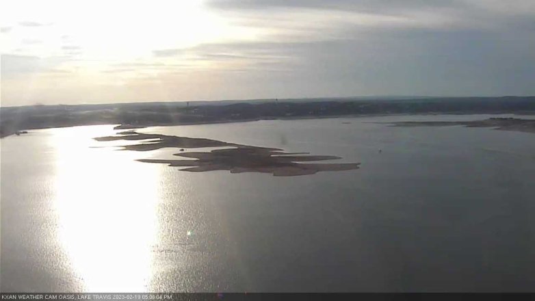 Lake Travis webcam, February 19, 2023 5:00 PM CT