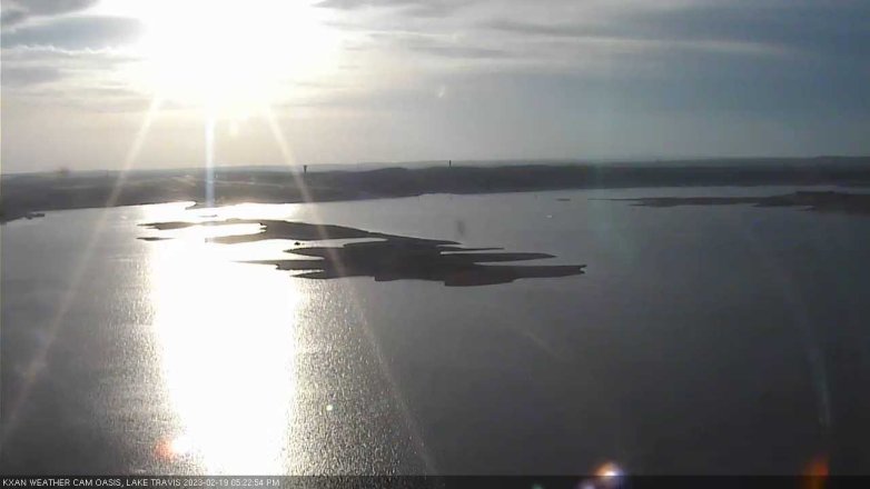 Lake Travis webcam, February 19, 2023 5:25 PM CT