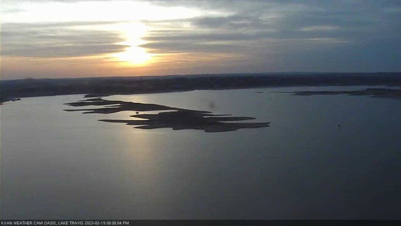 Lake Travis webcam, February 19, 2023 6:00 PM CT