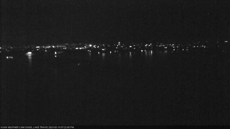 Lake Travis webcam, February 19, 2023 7:25 PM CT