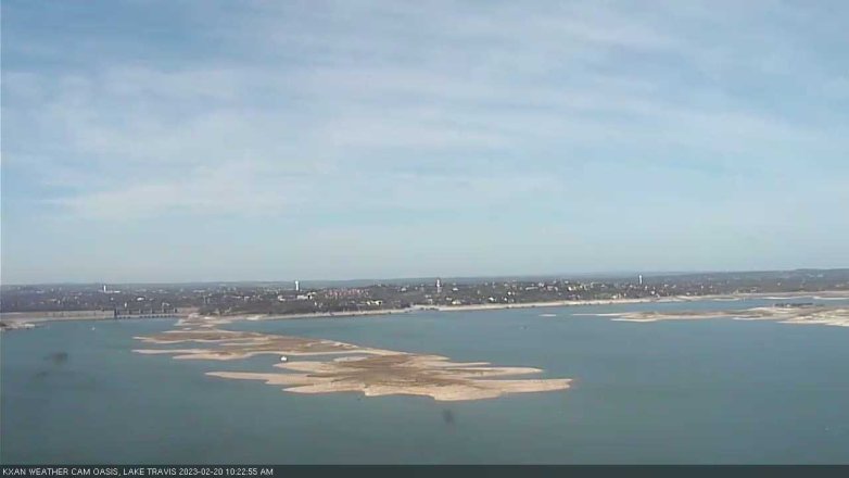 Lake Travis webcam, February 20, 2023 10:25 AM CT