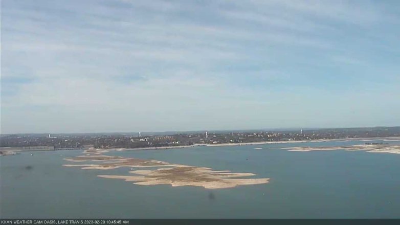 Lake Travis webcam, February 20, 2023 10:45 AM CT