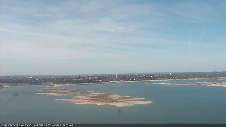 Lake Travis webcam, February 20, 2023 11:00 AM CT