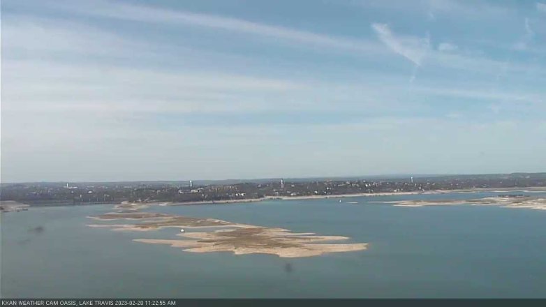 Lake Travis webcam, February 20, 2023 11:25 AM CT