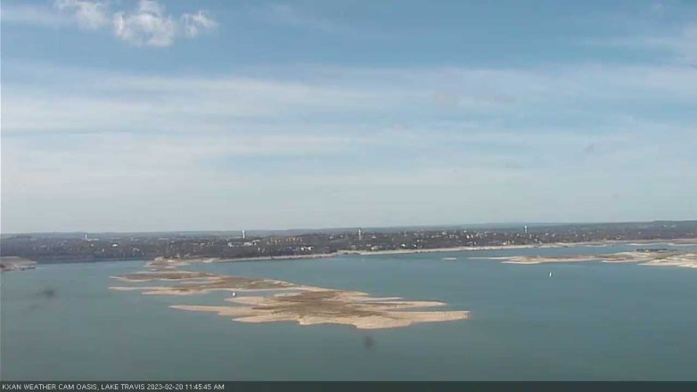 Lake Travis webcam, February 20, 2023 11:45 AM CT