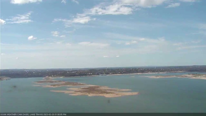 Lake Travis webcam, February 20, 2023 1:00 PM CT