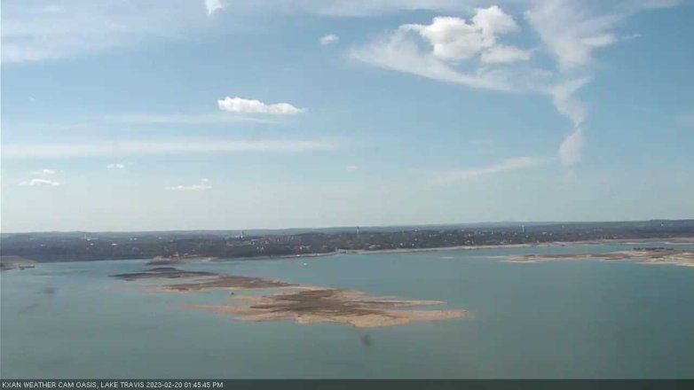 Lake Travis webcam, February 20, 2023 1:45 PM CT