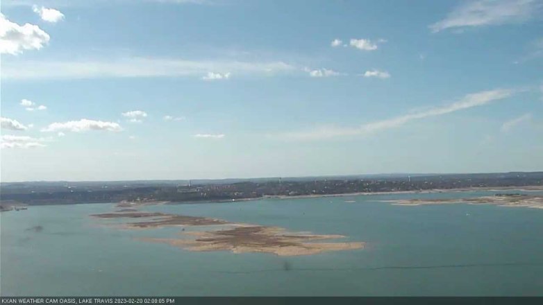 Lake Travis webcam, February 20, 2023 2:00 PM CT