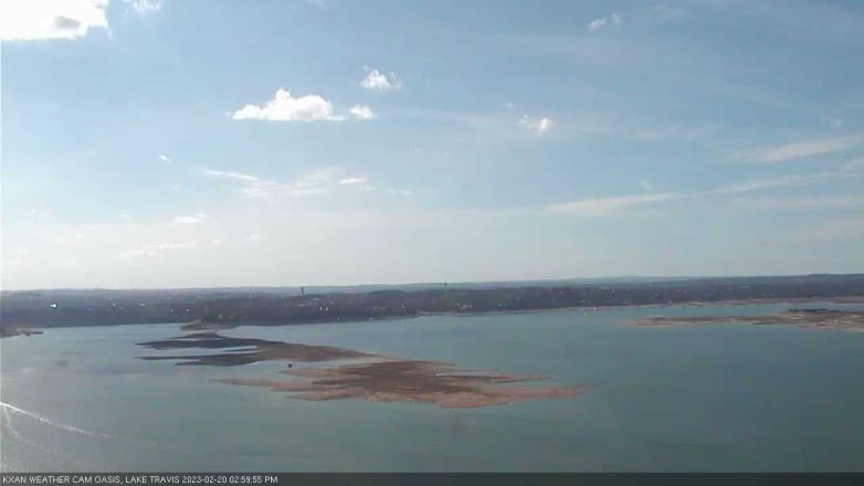 Lake Travis webcam, February 20, 2023 3:00 PM CT