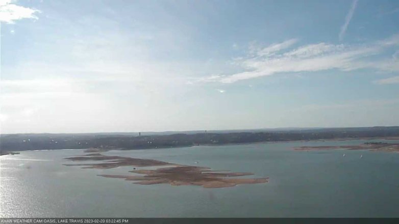Lake Travis webcam, February 20, 2023 3:25 PM CT