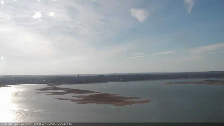 Lake Travis webcam, February 20, 2023 3:45 PM CT