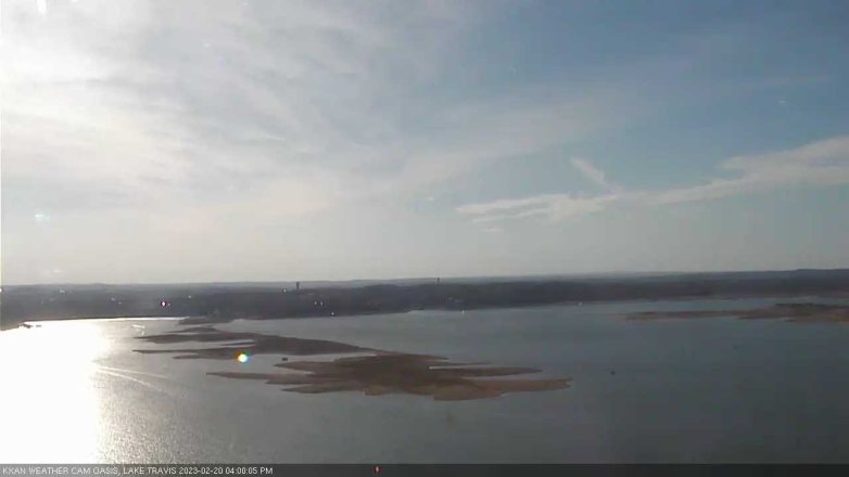 Lake Travis webcam, February 20, 2023 4:00 PM CT