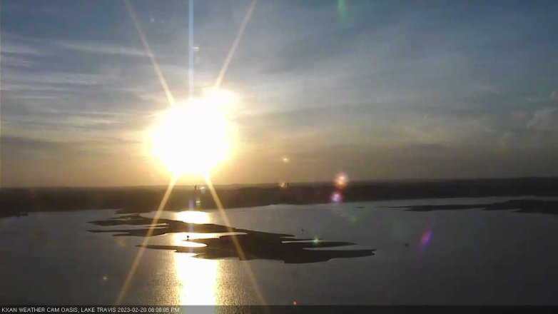 Lake Travis webcam, February 20, 2023 6:00 PM CT