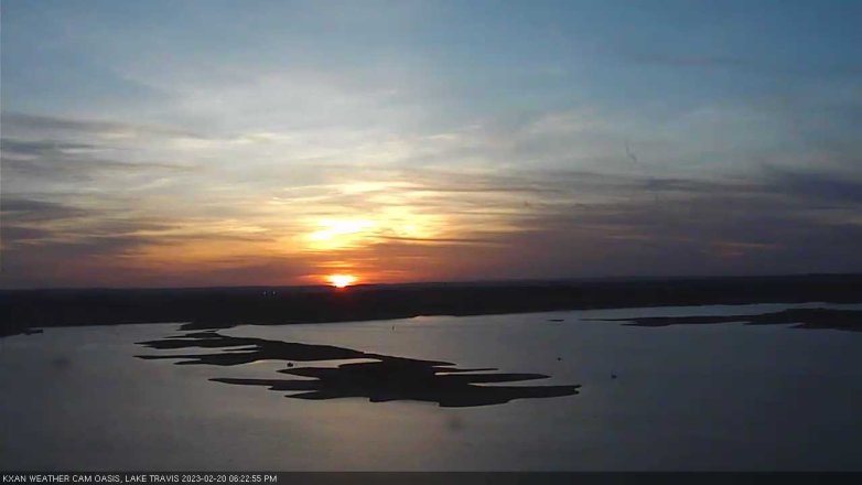 Lake Travis webcam, February 20, 2023 6:25 PM CT