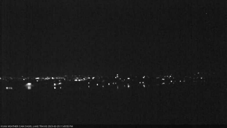 Lake Travis webcam, February 20, 2023 11:45 PM CT