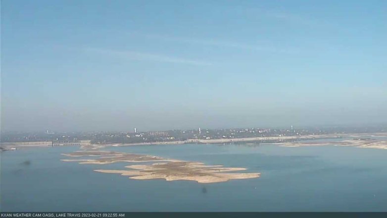 Lake Travis webcam, February 21, 2023 9:25 AM CT