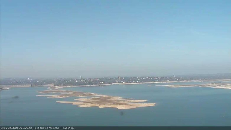 Lake Travis webcam, February 21, 2023 10:00 AM CT