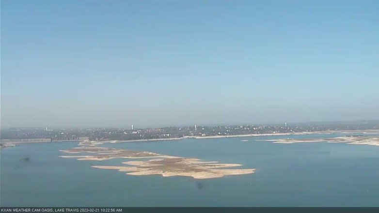 Lake Travis webcam, February 21, 2023 10:25 AM CT