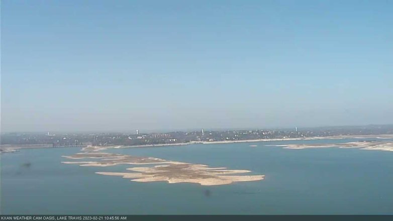 Lake Travis webcam, February 21, 2023 10:45 AM CT