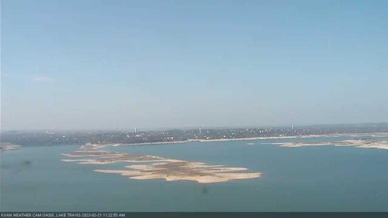 Lake Travis webcam, February 21, 2023 11:25 AM CT