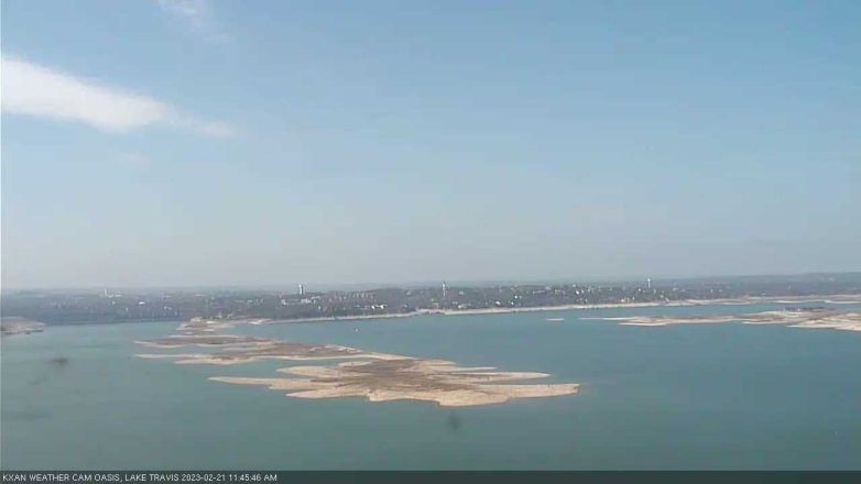 Lake Travis webcam, February 21, 2023 11:45 AM CT