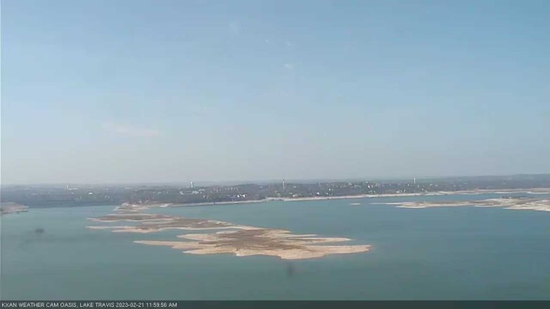 Lake Travis webcam, February 21, 2023 12:00 PM CT