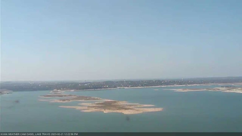 Lake Travis webcam, February 21, 2023 12:25 PM CT