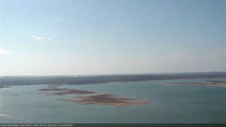 Lake Travis webcam, February 21, 2023 2:45 PM CT