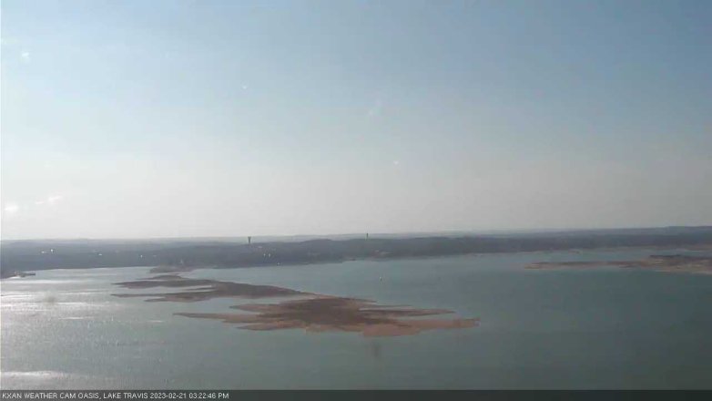 Lake Travis webcam, February 21, 2023 3:25 PM CT