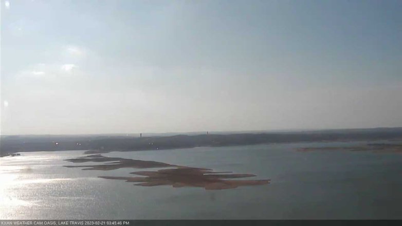 Lake Travis webcam, February 21, 2023 3:45 PM CT
