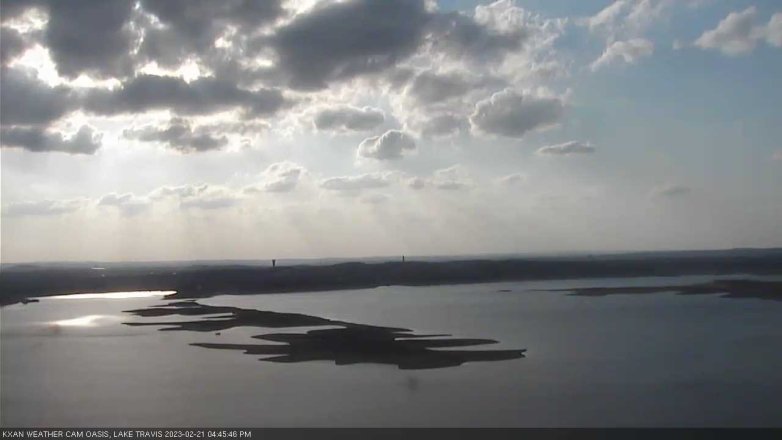 Lake Travis webcam, February 21, 2023 4:45 PM CT